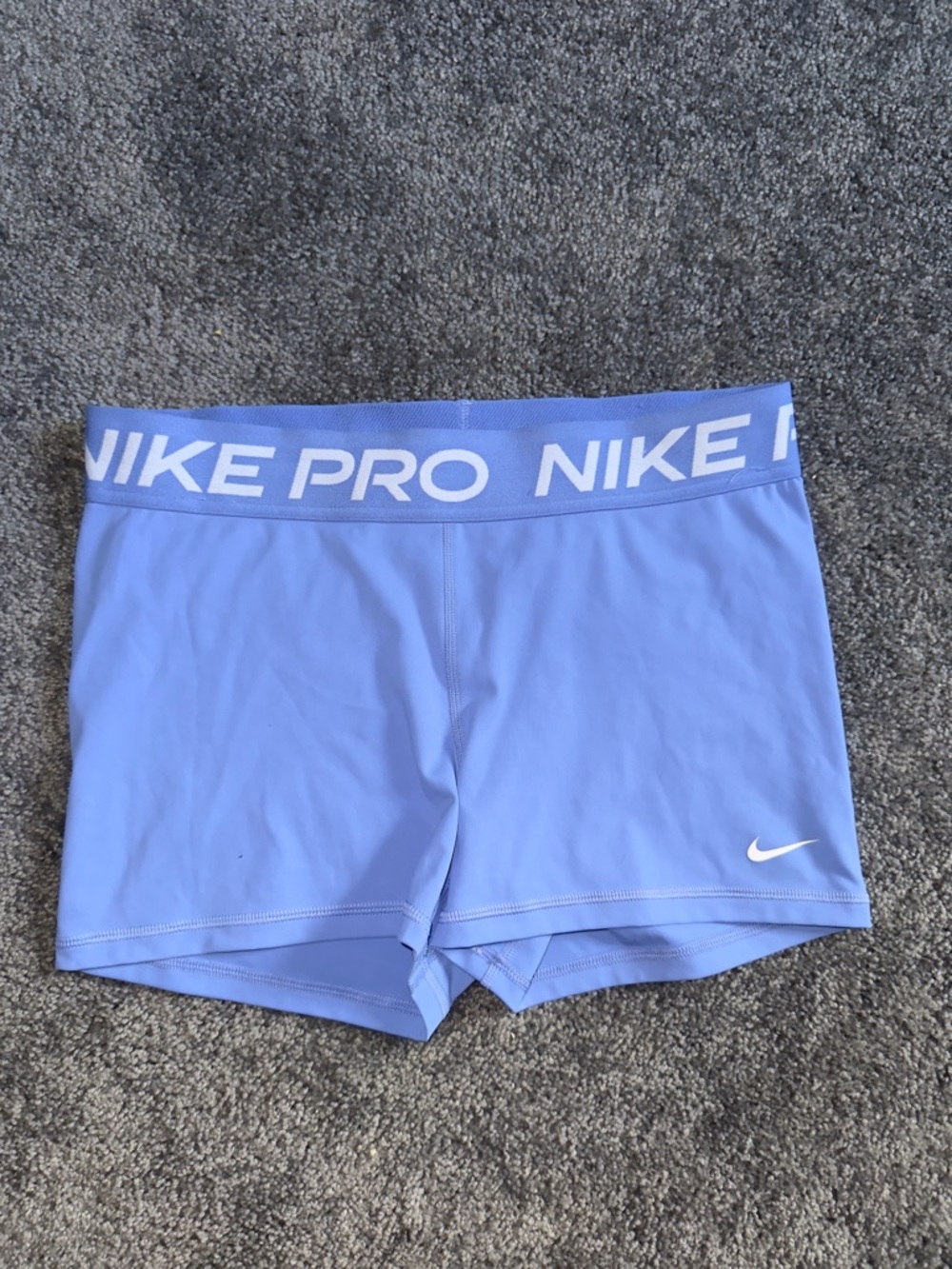 Nike Pro Light Blue Athletic Shorts